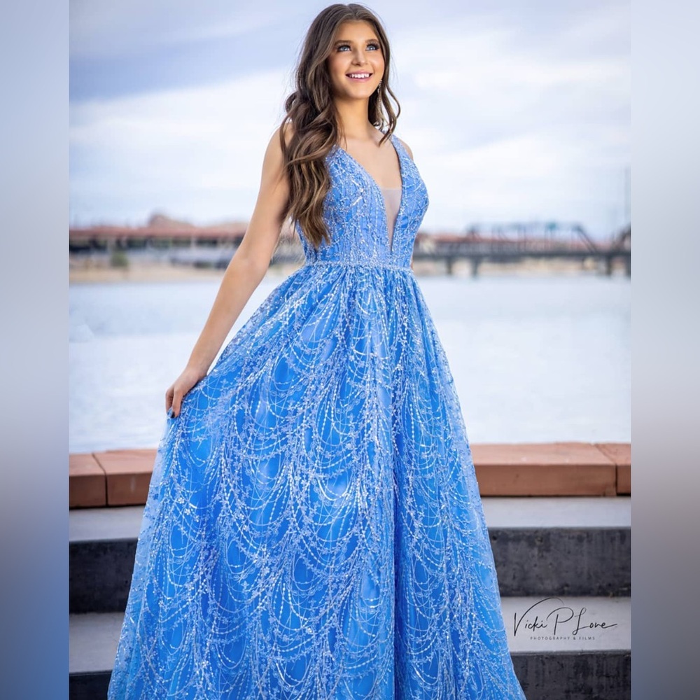 Sherri Hill- Periwinkle Gown
Final Sale